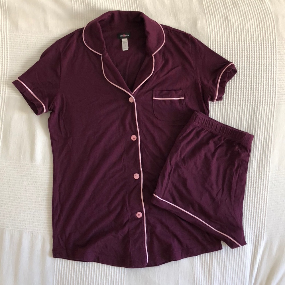 Bella short sleeve and boxer PJ set